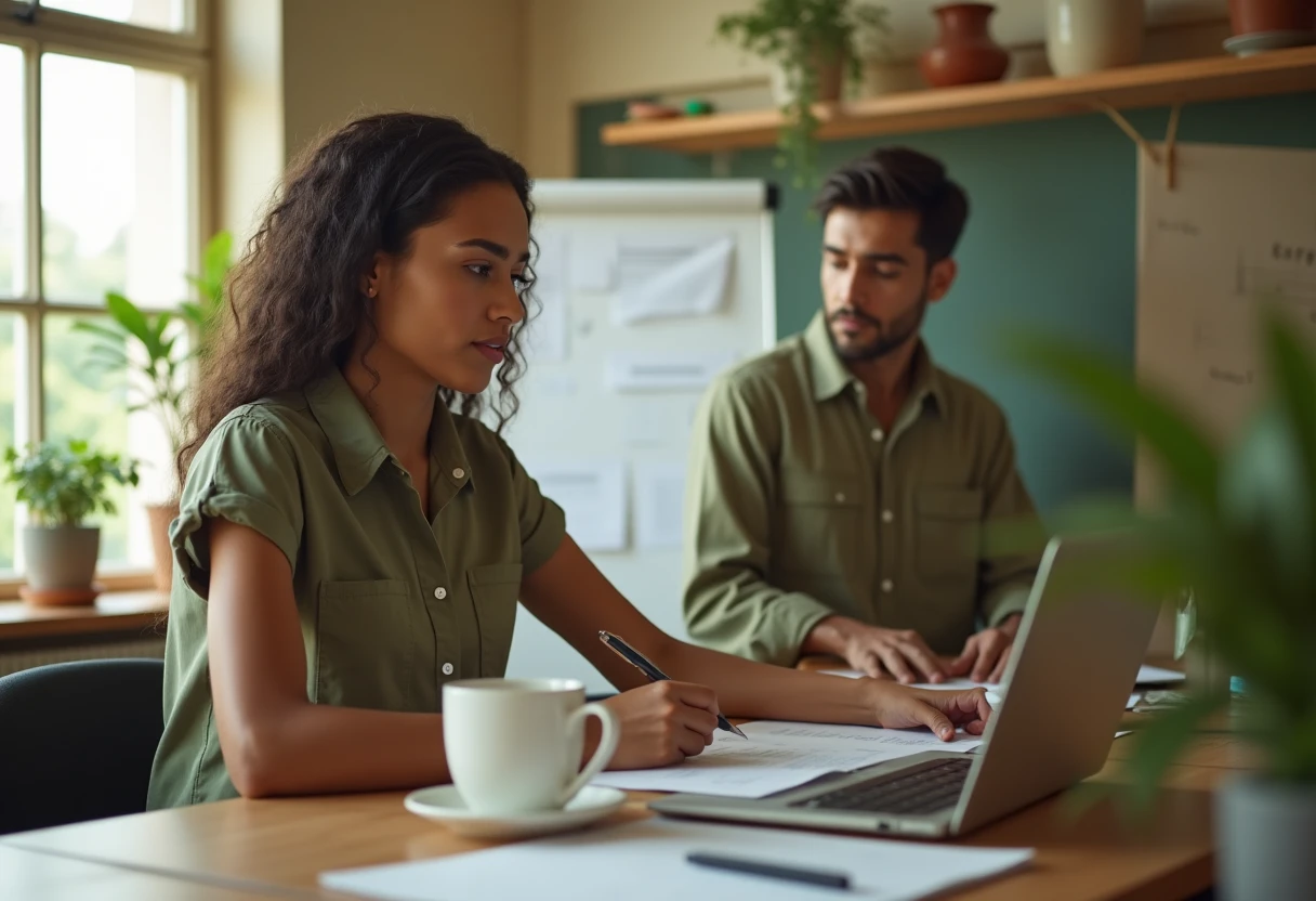 Ambiente de trabalho em escritório